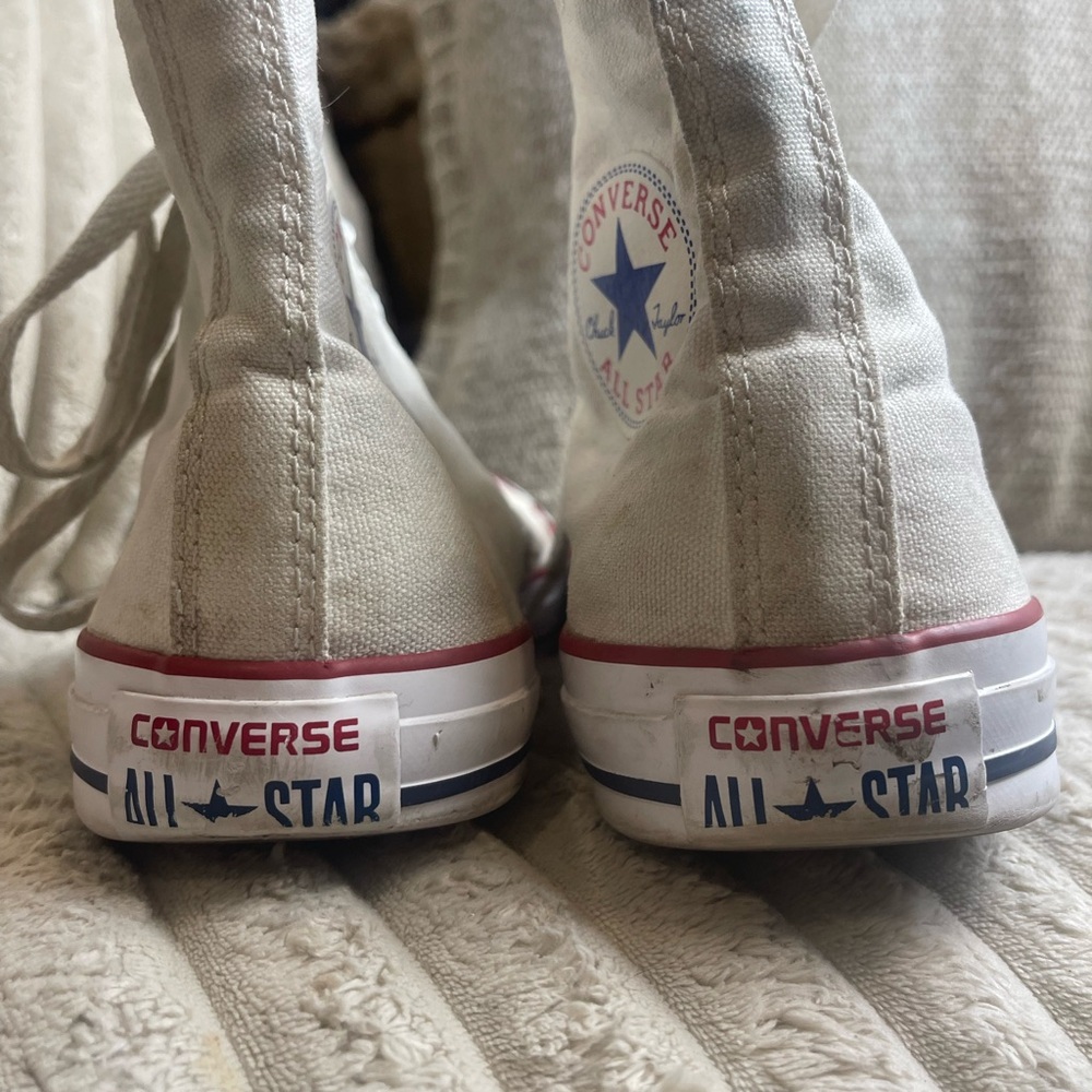 Converse Chuck Taylor All Star High Top Canvas White Unisex Shoes Men 6.5 WO 8.5 - Picture 6 of 8